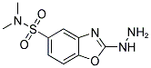 2-HYDRAZINO-BENZOOXAZOLE-5-SULFONIC ACID DIMETHYLAMIDE Struktur