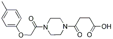 4-(4-[(4-METHYLPHENOXY)ACETYL]PIPERAZIN-1-YL)-4-OXOBUTANOIC ACID Struktur