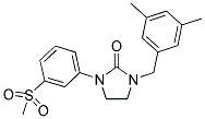 1-(3,5-DIMETHYLBENZYL)-3-[3-(METHYLSULFONYL)PHENYL]IMIDAZOLIDIN-2-ONE Struktur