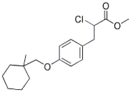 METHYL 2-CHLORO-3-[4-(1-METHYLCYCLOHEXYLMETHOXY)PHENYL] PROPIONATE Struktur