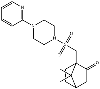 7,7-DIMETHYL-1-(((4-(2-PYRIDYL)PIPERAZINYL)SULFONYL)METHYL)BICYCLO[2.2.1]HEPTAN-2-ONE Struktur