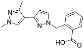 2-((1',3'-DIMETHYL-1H,1'H-3,4'-BIPYRAZOL-1-YL)METHYL)BENZOIC ACID Struktur