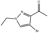 1-(4-BROMO-1-ETHYL-1H-PYRAZOL-3-YL)-ETHANONE Struktur