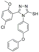 5-(5-CHLORO-2-METHOXY-PHENYL)-4-(4-PHENOXY-PHENYL)-4H-[1,2,4]TRIAZOLE-3-THIOL Struktur