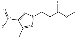 3-(3-METHYL-4-NITRO-PYRAZOL-1-YL)-PROPIONIC ACID METHYL ESTER Struktur