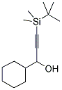 1-CYCLOHEXYL-3-(TERT-BUTYLDIMETHYLSILYL)-2-PROPYN-1-OL Struktur