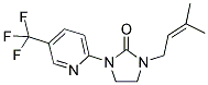 1-(3-METHYLBUT-2-ENYL)-3-[5-(TRIFLUOROMETHYL)PYRIDIN-2-YL]IMIDAZOLIDIN-2-ONE Struktur