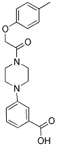 3-(4-[(4-METHYLPHENOXY)ACETYL]PIPERAZIN-1-YL)BENZOIC ACID Struktur