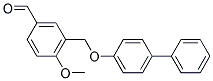 3-(BIPHENYL-4-YLOXYMETHYL)-4-METHOXY-BENZALDEHYDE Struktur