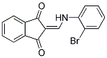 2-(((2-BROMOPHENYL)AMINO)METHYLENE)INDANE-1,3-DIONE Struktur