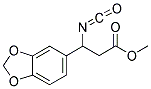 METHYL-3-ISOCYANATO-3-(3,4-METHYLENEDIOXYPHENYL)PROPIONATE Struktur