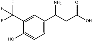 3-AMINO-3-(4-HYDROXY-3-TRIFLUOROMETHYL-PHENYL)-PROPIONIC ACID Struktur