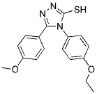 4-(4-ETHOXYPHENYL)-5-(4-METHOXYPHENYL)-4H-1,2,4-TRIAZOLE-3-THIOL Struktur