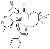 DIACETYL DIBENZOYL LATHYROL Struktur