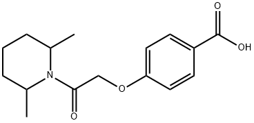 4-[2-(2,6-DIMETHYL-PIPERIDIN-1-YL)-2-OXO-ETHOXY]-BENZOIC ACID Struktur