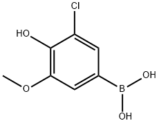 3-CHLORO-4-HYDROXY-5-METHOXYPHENYLBORONIC ACID, PINACOL ESTER Structure