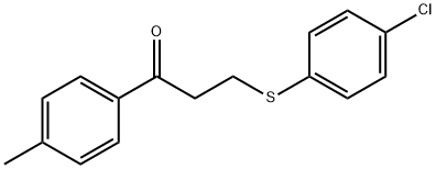 3-[(4-CHLOROPHENYL)SULFANYL]-1-(4-METHYLPHENYL)-1-PROPANONE Struktur