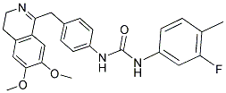 1-(4-((6,7-DIMETHOXY(3,4-DIHYDROISOQUINOLYL))METHYL)PHENYL)-3-(3-FLUORO-4-METHYLPHENYL)UREA Struktur