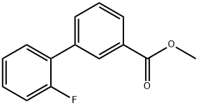 METHYL 2'-FLUORO[1,1'-BIPHENYL]-3-CARBOXYLATE Struktur