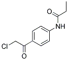 N-[4-(2-CHLORO-ACETYL)-PHENYL]-PROPIONAMIDE Struktur