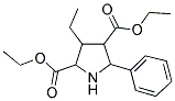 DIETHYL 3-ETHYL-5-PHENYL-2,4-PYRROLIDINEDICARBOXYLATE Struktur