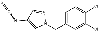 1-(3,4-DICHLORO-BENZYL)-4-ISOTHIOCYANATO-1H-PYRAZOLE Struktur