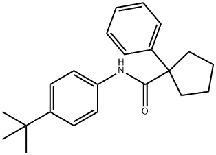 N-(4-(TERT-BUTYL)PHENYL)(PHENYLCYCLOPENTYL)FORMAMIDE Struktur