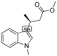 METHYL (3S)-(+)-3-(1-METHYLINDOL-3-YL)BUTANOATE Struktur