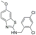 N-(2,4-DICHLOROBENZYL)-6-METHOXY-1,3-BENZOTHIAZOL-2-AMINE Struktur