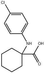 1-(4-CHLORO-PHENYLAMINO)-CYCLOHEXANECARBOXYLIC ACID Struktur