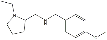 (1-ETHYL-PYRROLIDIN-2-YLMETHYL)-(4-METHOXY-BENZYL)-AMINE Struktur