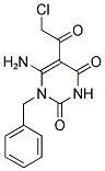 6-AMINO-1-BENZYL-5-(2-CHLORO-ACETYL)-1H-PYRIMIDINE-2,4-DIONE Struktur