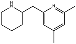 2,4-DIMETHYL-6-(2-PIPERIDINYLMETHYL)PYRIDINE Struktur