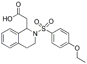 [2-(4-ETHOXY-BENZENESULFONYL)-1,2,3,4-TETRAHYDRO-ISOQUINOLIN-1-YL]-ACETIC ACID Struktur