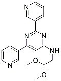 N-(2,2-DIMETHOXYETHYL)-2,6-DIPYRIDIN-3-YLPYRIMIDIN-4-AMINE Struktur