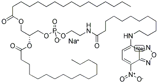 N-(NBD-AMINODODECANOYL)-1,2-DIHEXADECANOYL-SN-GLYCERO-3-PHOSPHOETHANOLAMINE SODIUM SALT Struktur