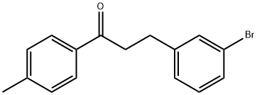 3-(3-BROMOPHENYL)-4'-METHYLPROPIOPHENONE Struktur