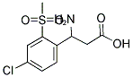 3-AMINO-3-(4-CHLORO-2-METHANESULFONYL-PHENYL)-PROPIONIC ACID Struktur