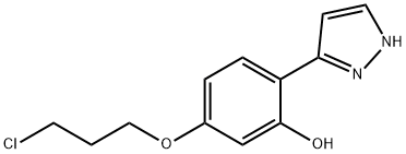 5-(3-CHLOROPROPOXY)-2-(1H-PYRAZOL-3-YL)BENZENOL Struktur