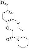 3-ETHOXY-4-(2-OXO-2-PIPERIDIN-1-YLETHOXY)BENZALDEHYDE Struktur