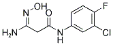 N1-(3-CHLORO-4-FLUOROPHENYL)-3-AMINO-3-HYDROXYIMINOPROPANAMIDE Struktur