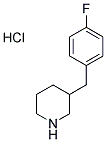 3-(4-FLUOROBENZYL)PIPERIDINE HYDROCHLORIDE Struktur