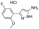 3-(5-FLUORO-2-METHOXYPHENYL)-1H-PYRAZOL-5-YLAMINE HYDROCHLORIDE Struktur