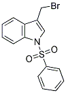 1-PHENYLSULPHONYL-3-BROMOMETHYLINDOLE Struktur