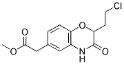 [2-(2-CHLORO-ETHYL)-3-OXO-3,4-DIHYDRO-2H-BENZO[1,4]OXAZIN-6-YL]-ACETIC ACID METHYL ESTER Struktur