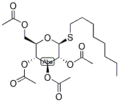 OCTYL TETRA-2,3,4,6-O-ACETYL-B-D-THIOGLUCOPYRANOSIDE Struktur