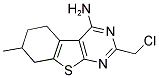 2-(CHLOROMETHYL)-7-METHYL-5,6,7,8-TETRAHYDRO[1]BENZOTHIENO[2,3-D]PYRIMIDIN-4-AMINE Struktur