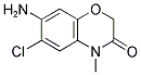 7-AMINO-6-CHLORO-4-METHYL-2H-1,4-BENZOXAZIN-3(4H)-ONE Struktur