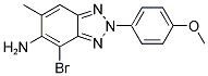 4-BROMO-2-(4-METHOXYPHENYL)-6-METHYL-2H-1,2,3-BENZOTRIAZOL-5-AMINE Struktur