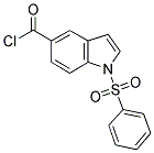 1-PHENYLSULFONYLINDOLE-5-CARBONYLCHLORIDE Struktur